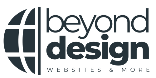 beyond design logo - blue